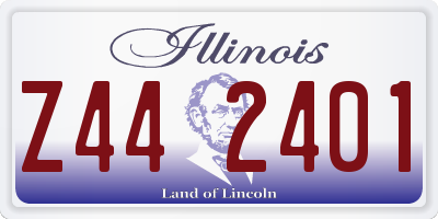 IL license plate Z442401