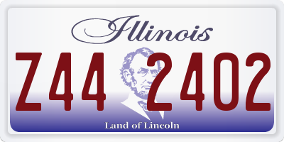IL license plate Z442402