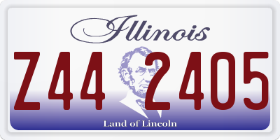 IL license plate Z442405