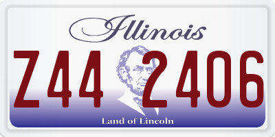 IL license plate Z442406