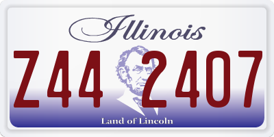 IL license plate Z442407