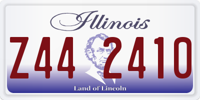 IL license plate Z442410