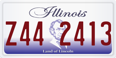 IL license plate Z442413