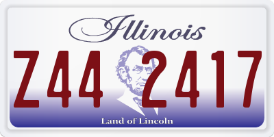 IL license plate Z442417