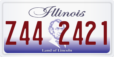 IL license plate Z442421
