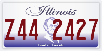 IL license plate Z442427