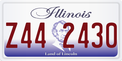 IL license plate Z442430