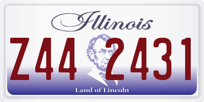 IL license plate Z442431