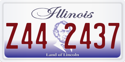 IL license plate Z442437