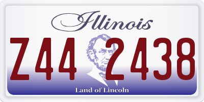 IL license plate Z442438