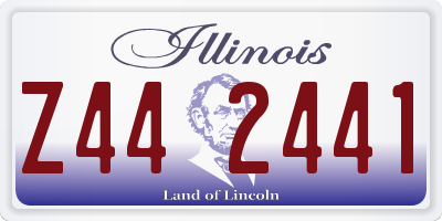 IL license plate Z442441