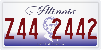 IL license plate Z442442