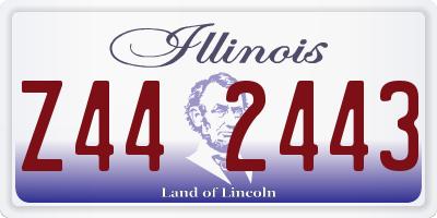 IL license plate Z442443