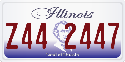 IL license plate Z442447