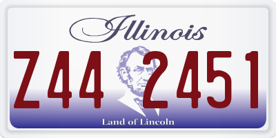IL license plate Z442451