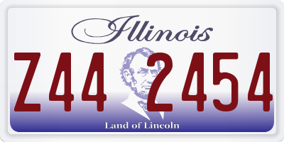 IL license plate Z442454