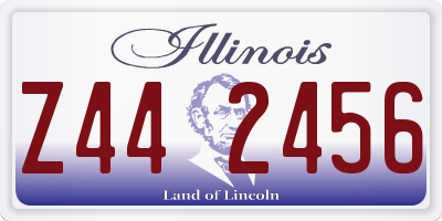 IL license plate Z442456