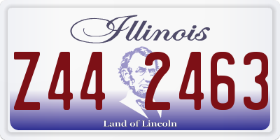 IL license plate Z442463