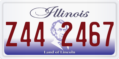 IL license plate Z442467