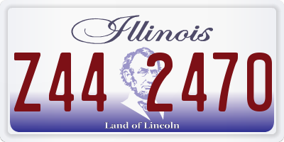 IL license plate Z442470