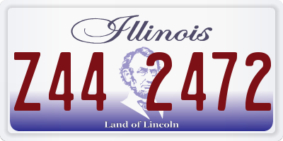 IL license plate Z442472