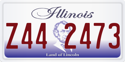 IL license plate Z442473