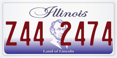IL license plate Z442474