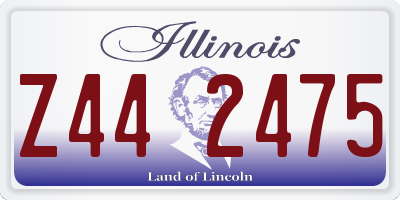 IL license plate Z442475