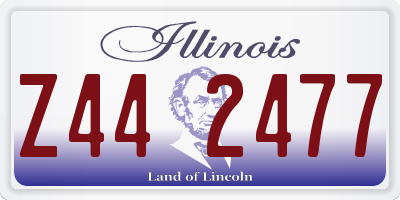 IL license plate Z442477