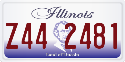 IL license plate Z442481
