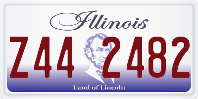 IL license plate Z442482