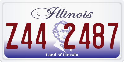 IL license plate Z442487