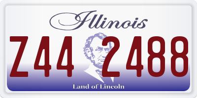 IL license plate Z442488