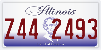 IL license plate Z442493