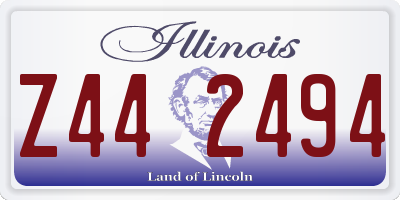 IL license plate Z442494