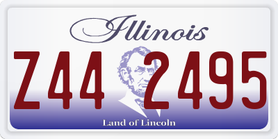 IL license plate Z442495
