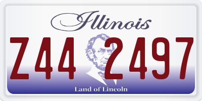 IL license plate Z442497