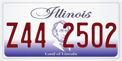 IL license plate Z442502