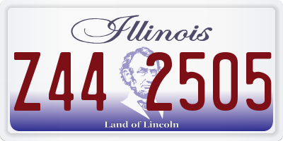 IL license plate Z442505