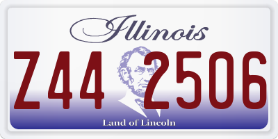 IL license plate Z442506