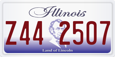 IL license plate Z442507