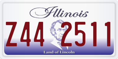 IL license plate Z442511