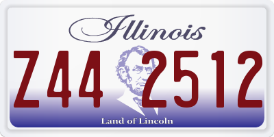 IL license plate Z442512