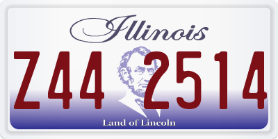 IL license plate Z442514