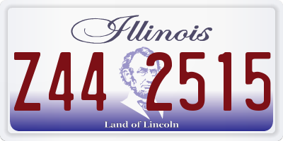IL license plate Z442515