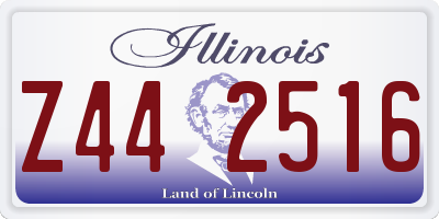 IL license plate Z442516
