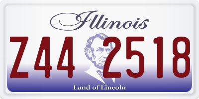 IL license plate Z442518