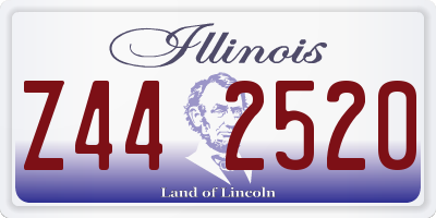 IL license plate Z442520