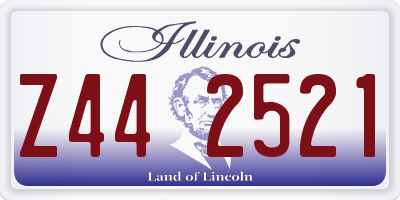 IL license plate Z442521