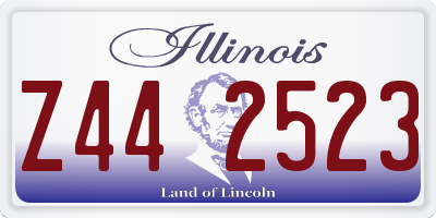 IL license plate Z442523